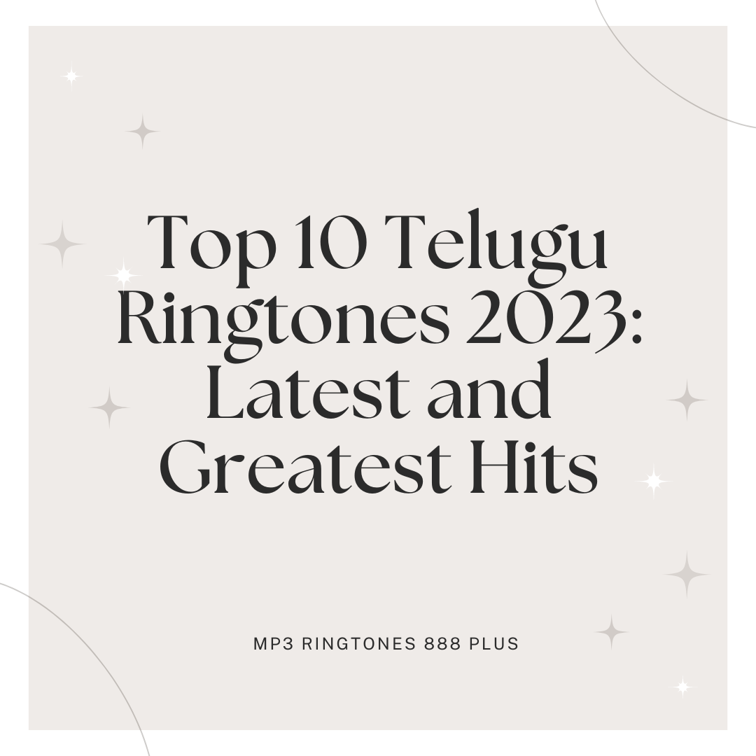 Best Telugu Ringtones - Mobile Ringtone New